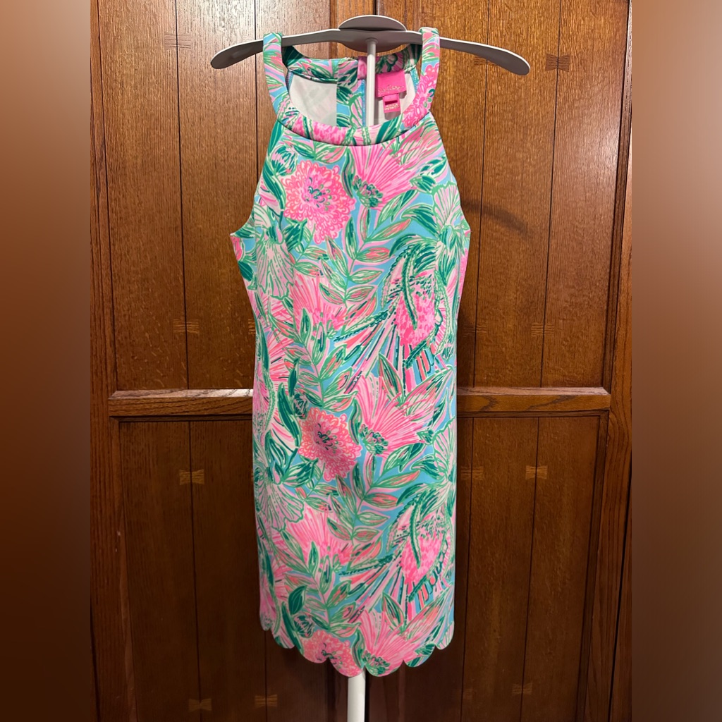 Lilly Pulitzer Girls Halter Dress Like New!